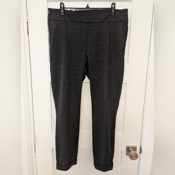 Dalia Plaid Size 14 Grey Women's Trousers - Picture 5 of 9